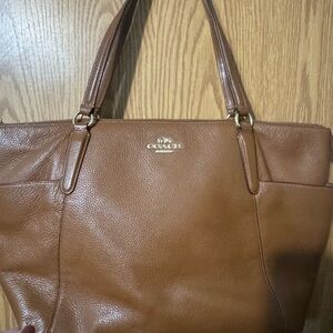 Coach Tan Leather Tote Bag